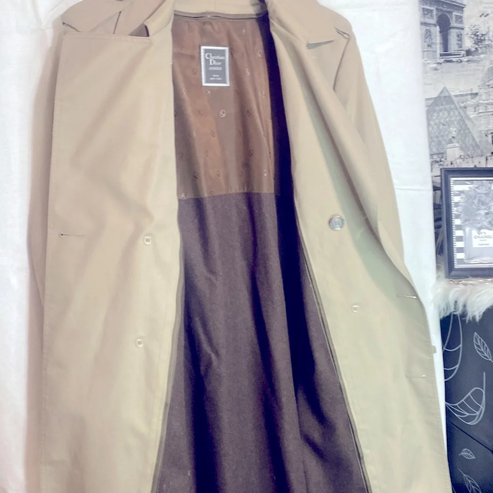 DIOR Christian Dior Monsieur Trench Coat Beige Cotton Gabardine 💃🏻❤️🔥 - Picture 10 of 13